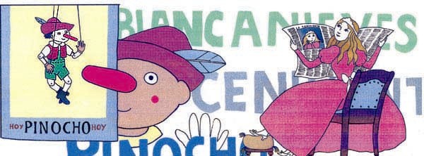 Imagen donde aparece Pinocho y la Cenicienta mostrando lo famosos que se han vuelto