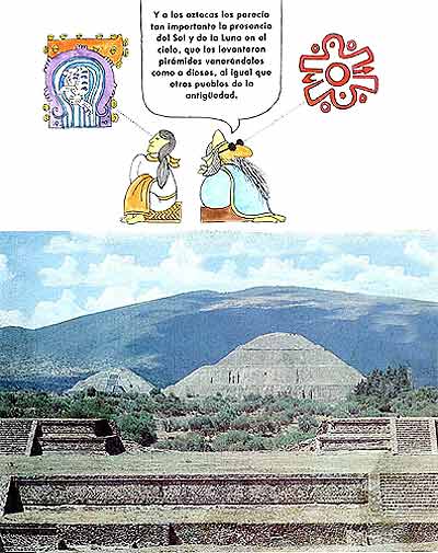 Imagen de las pirmides de Teotihuacan