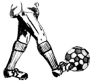 Imagen de las piernas y el baln de un futbolista