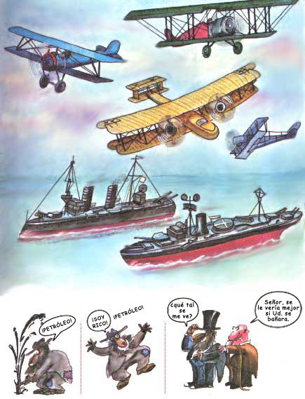 Imagen de aviones y buques