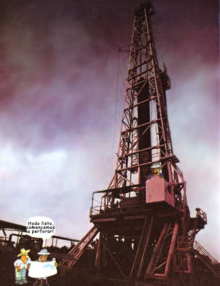 Imagen de una torre petrolera
