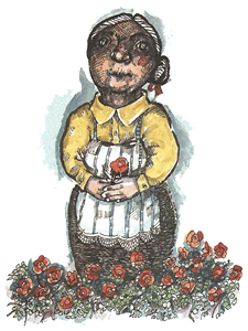 Imagen de Francisca con una flor entre sus manos