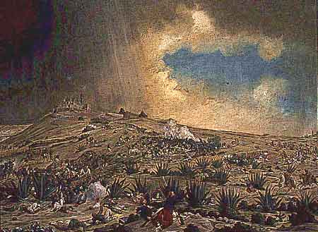 Imagen de la batalla de Puebla