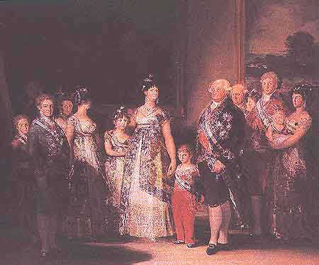 Imagen de Carlos IV con su familia