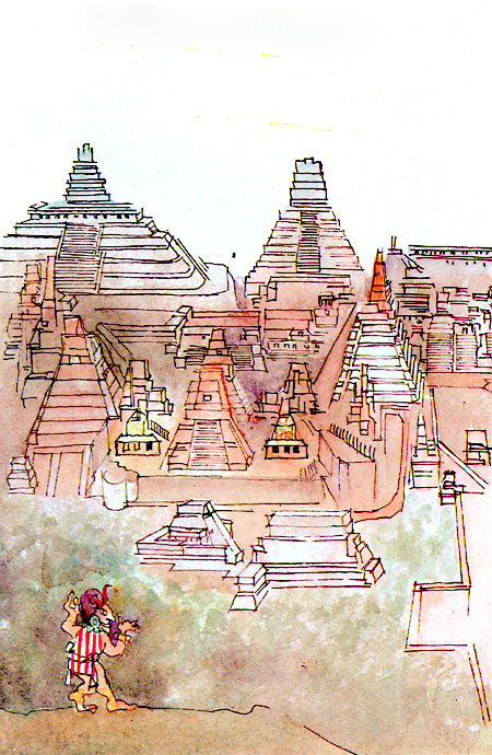 Imagen de la ciudad maya