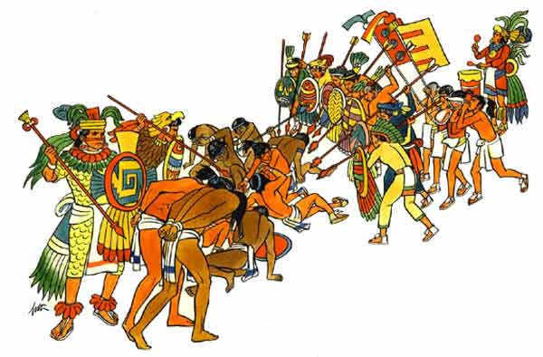 Imagen de soldados aztecas
