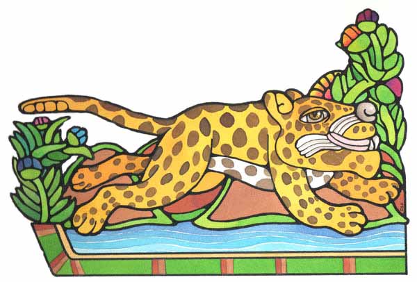 En esta imagen se ve a un jaguar corriendo. Debemos cuidar y respetar al jaguar para evitar que se extinga.