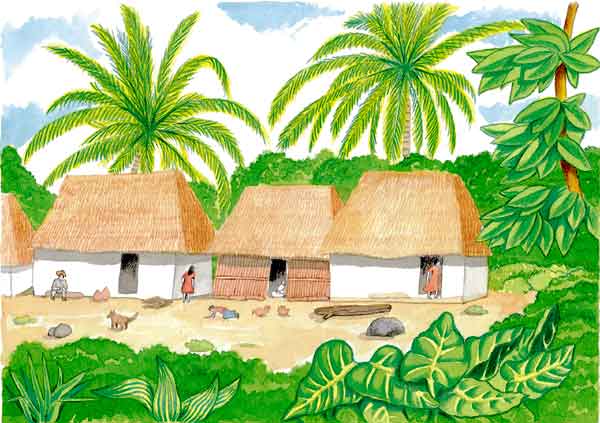 Comunidad rural en caricatura - Imagui
