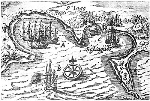 Imagen de las bah�as de Santiago y Salagua del estado de Colima: siglos XVI-XIX.